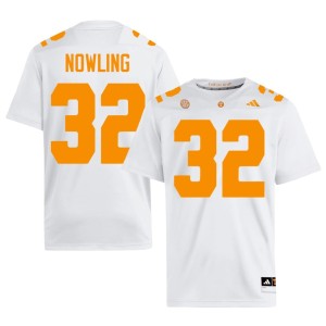 Bill Nowling College Football White TN Replica Men #32 Jerseys 432769-333