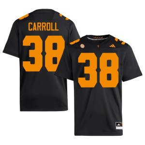 Brayden Carroll University University Of Tennessee #38 Men's Black College Football Jersey 551871-447