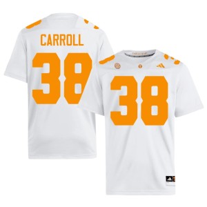 Brayden Carroll NCAA Men #38 College Football White The Varsity Jerseys 853164-705