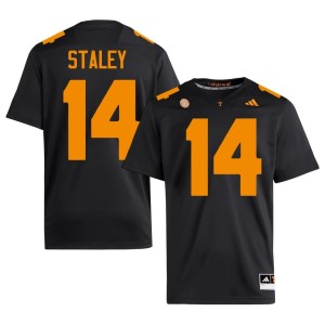 Braylon Staley Limited #14 Mens Big Orange Black College Football Jersey 865138-346