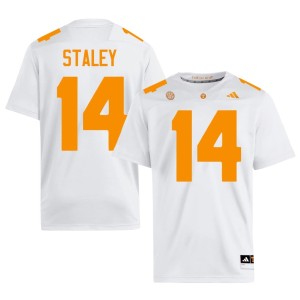 Braylon Staley Men's White #14 VOL College Football Alumni Jersey 880787-882