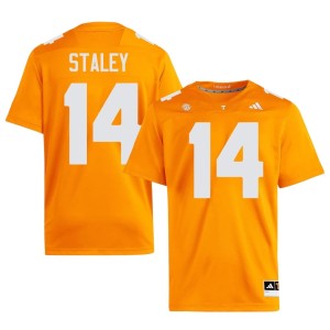 Braylon Staley Orange #14 College Football TN Volunteers Official Mens Jersey 527528-529