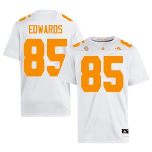 CJ Edwards Volunteers College Football Embroidery #85 Men White Jersey 970865-280