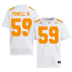 Charlie Powell III High School College Football Men's White #59 VOL Jersey 955597-257