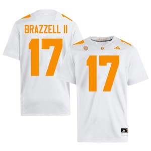 Chris Brazzell II White VOL #17 Mens Official College Football Jersey 135345-769