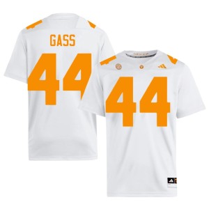 Christian Gass Men's NCAA White TN College Football #44 Jerseys 674867-784