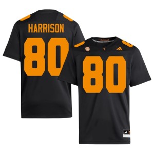Cole Harrison Black Men TN Volunteers College Football #80 Replica Jersey 801279-911