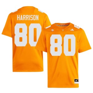 Cole Harrison Tennessee Volunteers College Football 2026-27 #80 Men's Orange Jerseys 328170-446
