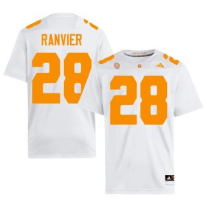 Cooper Ranvier #28 College Football White Men's University Vols Jersey 277981-821