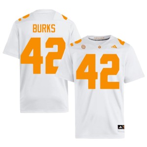 DJ Burks Official #42 Mens UT Vols College Football White Jerseys 872420-881