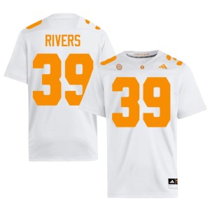 Darryl Rivers Embroidery Men White College Football #39 Tenn Vols Jersey 432087-878