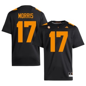 Daune Morris #17 College Football Black Mens Tennessee Stitched Jersey 648277-167