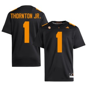 Dont'e Thornton Jr. #1 College Football Tennessee Volunteers Black NCAA Men's Jerseys 586835-206