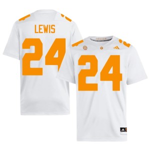 Dylan Lewis Mens College Football #24 White Official Tennessee Jersey 314554-248