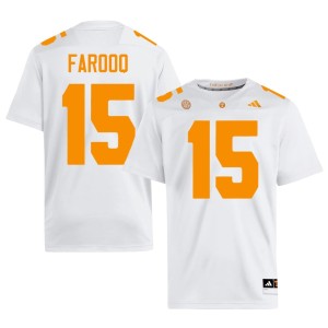 Edrees Farooq #15 College Football Men University White TN Vols Jersey 836014-366