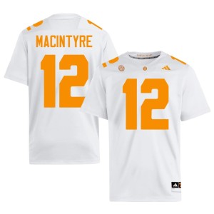 George MacIntyre White College Football Embroidery Men's University Of Tennessee #12 Jerseys 285406-873