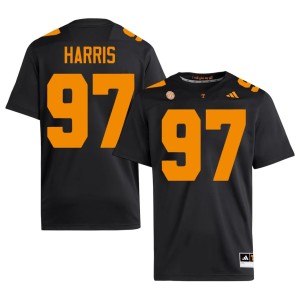 Hezekiah Harris College Football NCAA #97 Men's Vols Black Jerseys 688334-404