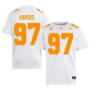 Hezekiah Harris #97 College Football University Of Tennessee Mens High School White Jersey 442484-196