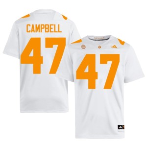 Isaiah Campbell 2026-27 #47 Tennessee Vols College Football Men White Jersey 431080-621