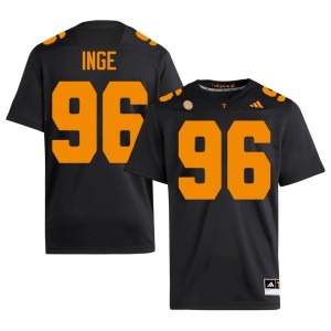Isaiah Inge Men's Tenn Official Black College Football #96 Jerseys 361342-664