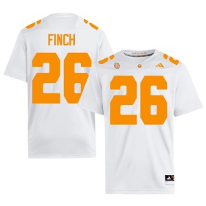 JJ Finch 2026-27 College Football #26 White Tenn Mens Jerseys 406279-219