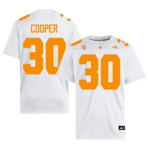 JaColby Cooper White Stitched #30 Big Orange College Football Men's Jersey 613560-565