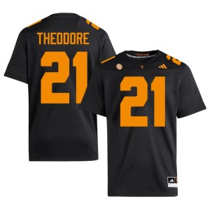 Jamyan Theodore 2026-27 Men's #21 Black College Football UT Vols Jersey 501794-151