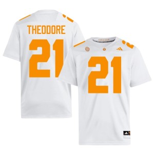 Jamyan Theodore #21 Men UT Volunteers Stitched College Football White Jersey 929511-155