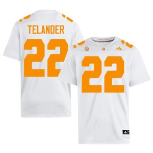 Jeremiah Telander #22 Stitched College Football Mens Tennessee Volunteers White Jersey 961319-877
