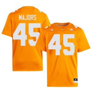 Johnny Majors Official Tennessee Vols Mens #45 College Football Orange Jersey 590372-295