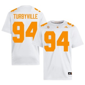 Josh Turbyville Embroidery White UT Men's #94 College Football Jerseys 486033-615