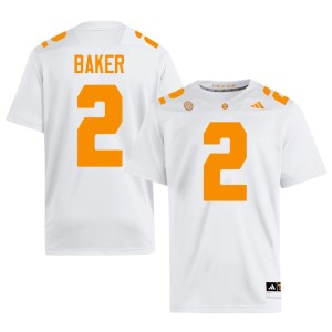 Justin Baker White Mens 2026 #2 College Football Tennessee Vols Jerseys 778858-587