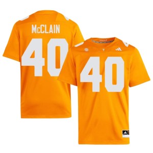 KJ McClain Game The Tennesseans Orange Men College Football #40 Jersey 624339-751