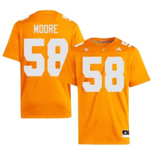 Nic Moore College Football Men Orange #58 Tenn Vols Embroidery Jersey 968017-342