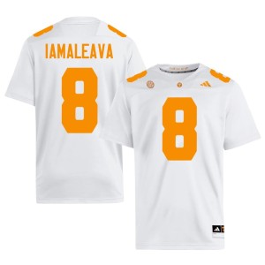 Nico Iamaleava Tenn Vols Player White #8 Mens College Football Jerseys 818521-546