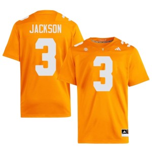Radarious Jackson Limited Volunteers #3 Orange Mens College Football Jerseys 456952-203