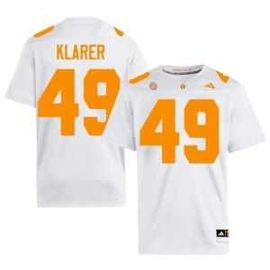 Rudy Klarer Men White College Football Limited #49 UT Volunteers Jerseys 812284-732