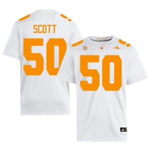 Ryan Scott 2026-27 #50 College Football Men's University Of Tennessee White Jerseys 518662-315