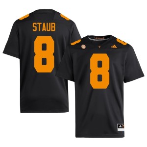 Ryan Staub College Football Black #8 University Of Tennessee Mens NCAA Jerseys 863225-744