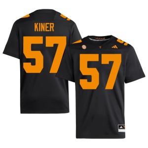Steve Kiner College Football UTK Replica Men's Black #57 Jersey 277427-114