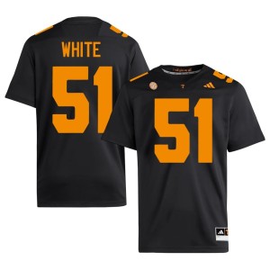 TJ White The Tennesseans #51 Black Alumni Men College Football Jersey 363616-375
