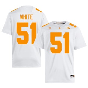 TJ White #51 College Football UT White Men Player Jerseys 109472-159