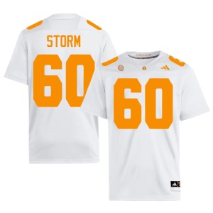 Thomas Storm Limited Men's College Football #60 White The Varsity Jersey 274918-915