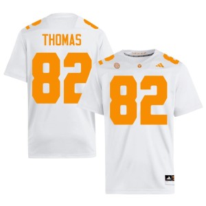 Trent Thomas White #82 Embroidery Men Tenn College Football Jerseys 767154-415