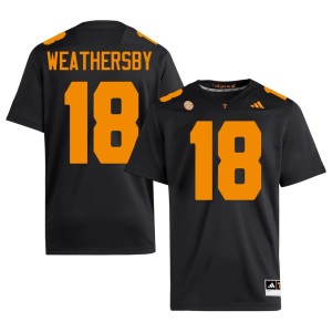 Tyree Weathersby Tennessee #18 Embroidery Black College Football Mens Jerseys 134638-528