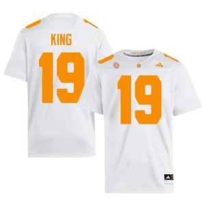 Tyreek King Men's VOL High School College Football #19 White Jersey 585282-869