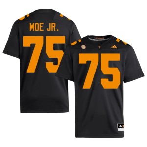 Wendell Moe Jr. High School Mens Black #75 College Football The Varsity Jersey 190138-822