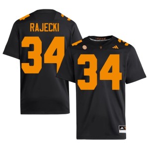 Will Rajecki Black College Football UT Volunteers Men's 2026 #34 Jersey 293444-999