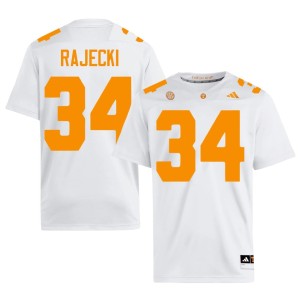 Will Rajecki College Football Tennessee Volunteers #34 Men's Alumni White Jerseys 705852-682