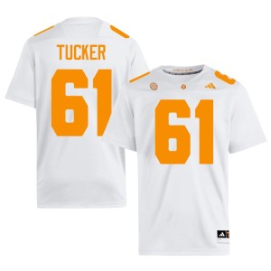 Willis Tucker University Men Tennessee Vols White College Football #61 Jerseys 720546-463